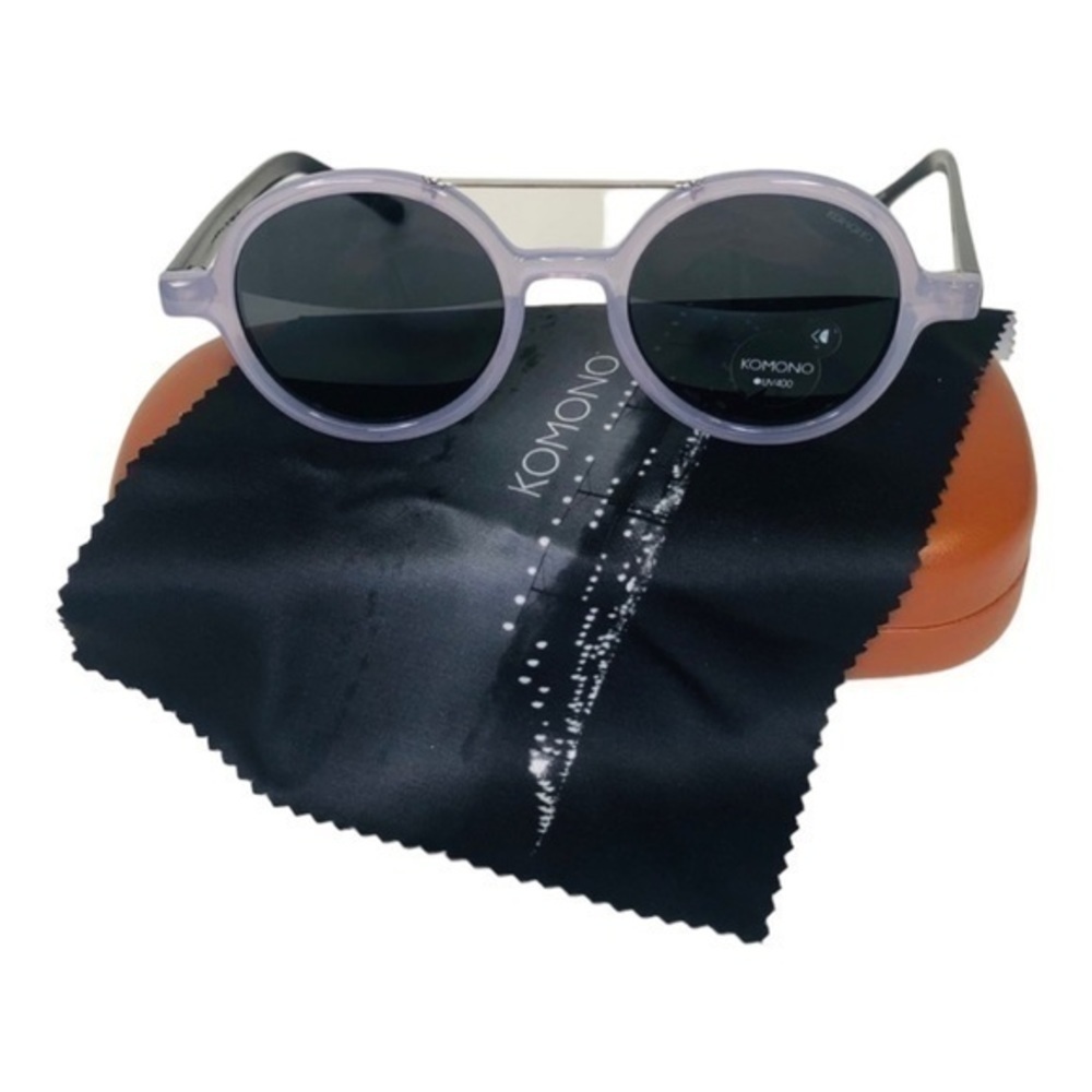 Komono Sunglasses NEW violet purple black round frame - Picture 7 of 14